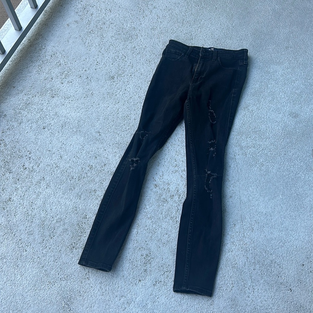 Hollister Ripped Black Jeans